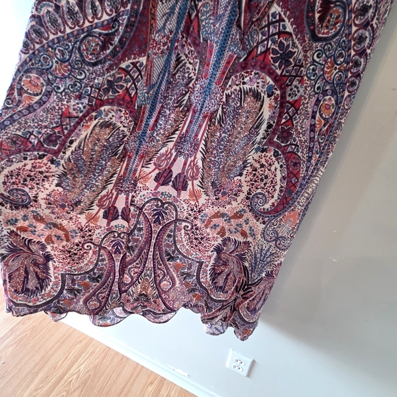 Ba&Sh Rose Boho Casual Hippie Maxi Dress With Paisley Print Bee Size Small - Picture 12 of 16
